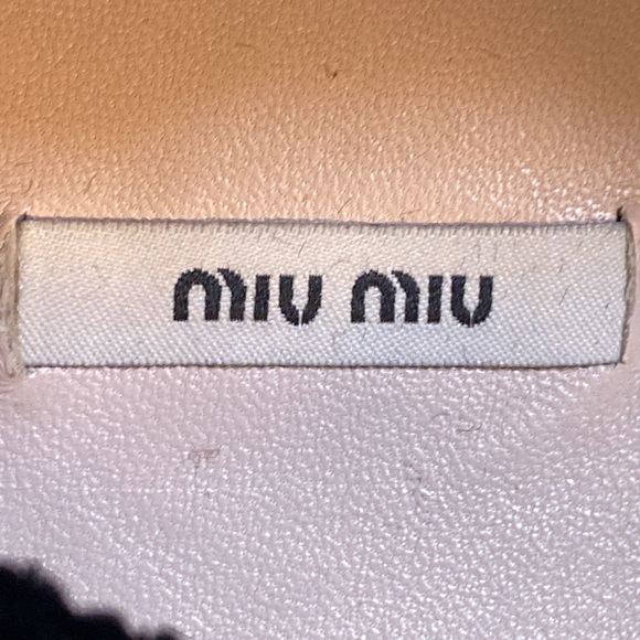 Miu Miu Velvet Bow Ballet Flat In Black - Picture 10 of 10